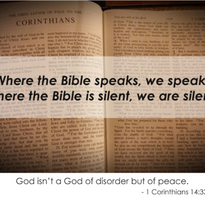 bible speak speaks silent sermons